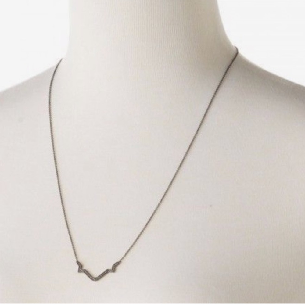 Stella & Dot | Gunmetal Hematite Black Pavé Versatile 3-in-1 Necklace Re… - Picture 5 of 13